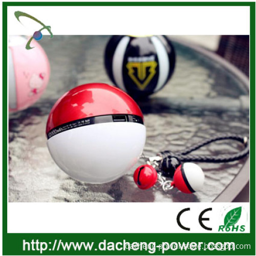 CE ROHS FCC approved poke ball power bank 12000mah